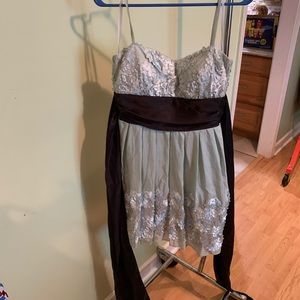 Mint green shirt dress